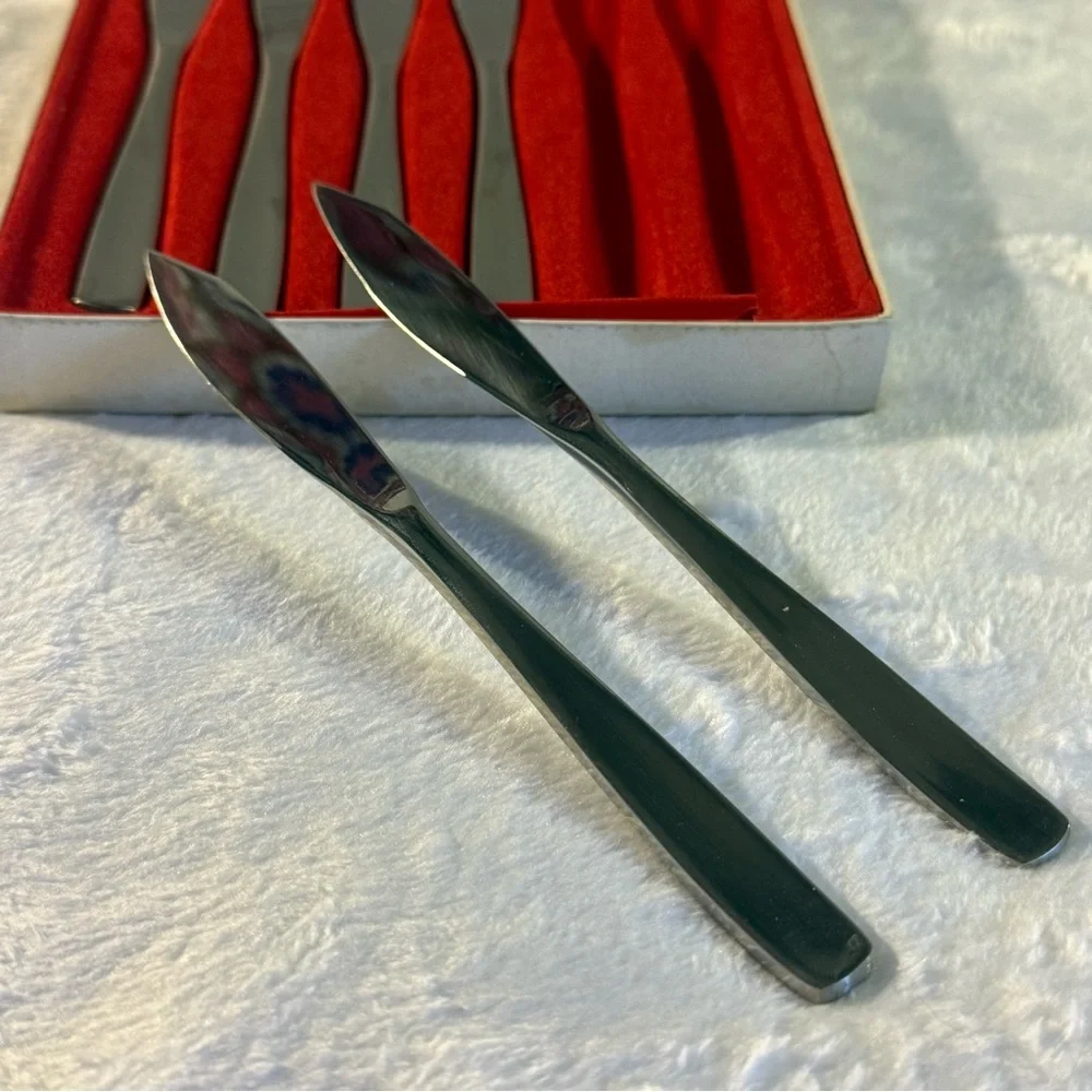 Set of 6 fruit stainless steel knives - Obstmesser- Edelstahl